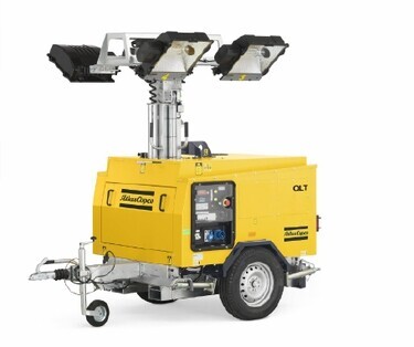 Dieseldriven lysmast Atlas Copco QLT H40